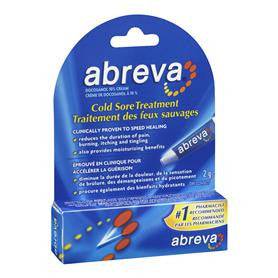Abreva Cold Sore Treatment Cream - 2g Tube - YesWellness.com