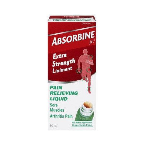 Expires January 2026 Clearance Absorbine Jr. Extra Strength Pain Relieving Liquid 60 mL