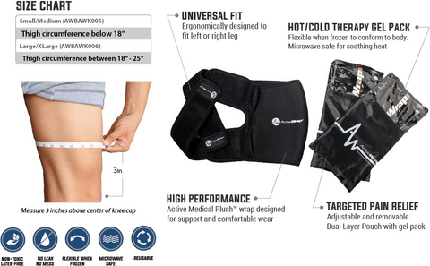 ActiveWrap Hot & Cold Knee or Leg Wrap - YesWellness.com