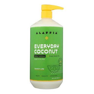 Expires June 2024 Clearance Alaffia Everyday Coconut Body Lotion Purely Coconut  950mL - YesWellness.com