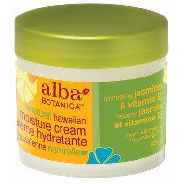 Alba Botanica Hawaiian Jasmine and Vitamin E Moisture Cream 85 grams - YesWellness.com