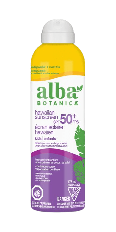 Alba Botanica Very Emollient Kids Continuous Spray Sunscreen SPF 50+ Ultra 177mL - YesWellness.com