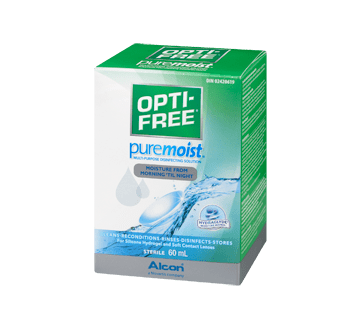 Alcon Opti-Free Puremoist Multi-Purpose Disinfecting Solution 60mL - YesWellness.com