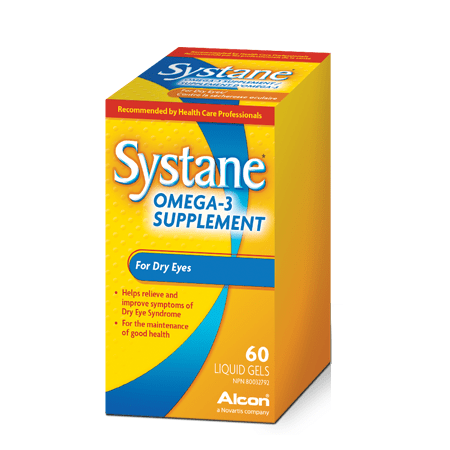 Alcon Systane Omega-3 Supplement For Dry Eyes 60 liquid gels - YesWellness.com