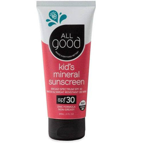 All Good Kid's Mineral Sunscreen SPF 30 89mL - YesWellness.com
