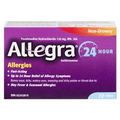 Allegra Allergies Non-Drowsy 24HR 120mg - 12 Tablets - YesWellness.com