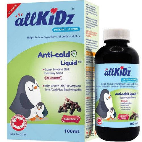 allKiDz Anti-Cold Liquid Plus 100ml - YesWellness.com