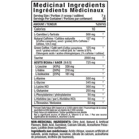 Allmax Nutrition A:Cuts Amino Charged Energy 252g - YesWellness.com