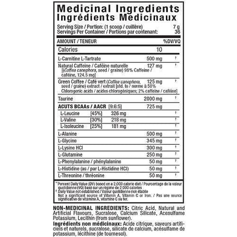 Allmax Nutrition A:Cuts Amino Charged Energy 252g - YesWellness.com