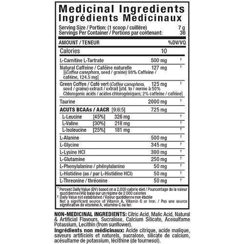 Allmax Nutrition A:Cuts Amino Charged Energy 252g - YesWellness.com