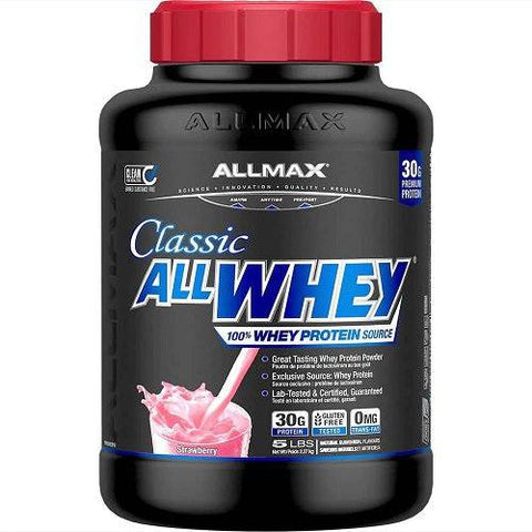 Expires June 2026 Clearance Allmax Nutrition AllWhey 5 lbs Strawberry