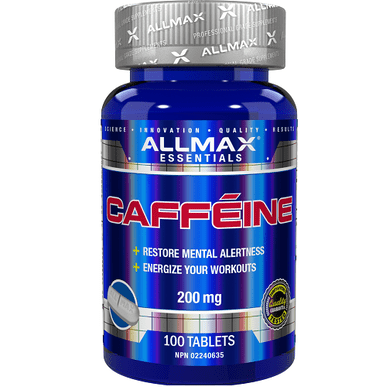 Expires April 2026 Clearance Allmax Nutrition Caffeine 200 mg 100 Tablets