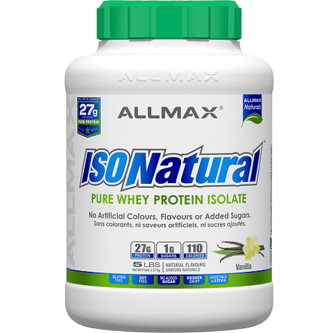 Expires July 2024 Clearance Allmax Nutrition Isonatural 2 lbs Vanilla - YesWellness.com