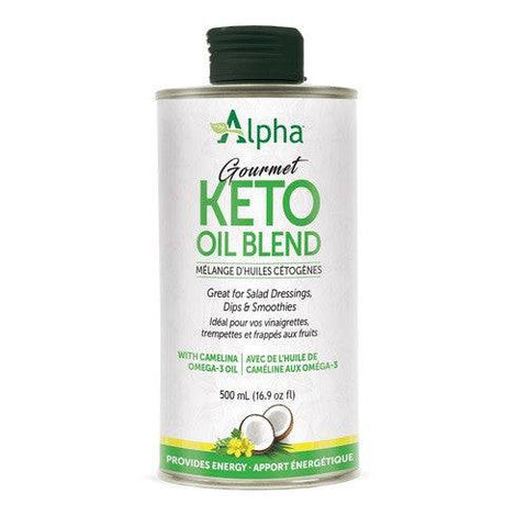 Expires January 2026 Clearance Alpha Health Gourmet Keto Oil Blend for Salad Dressings, Dips, Smoothies 500mL