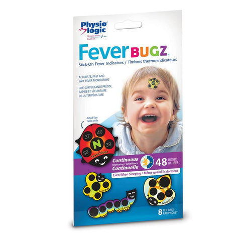AMG Medical PhysioLogic Fever Bugz Stick-On Fever Indicator 8 pack - YesWellness.com