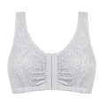 Amoena Fleur Wire-Free Bra Grey - YesWellness.com