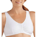 Amoena Frances Soft Cup Front Fastening Post Surgical Bra - White - YesWellness.com