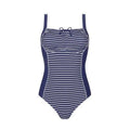 Amoena Infinity Pool Half Bodice Swimsuit - Deep Blue/Star White - YesWellness.com