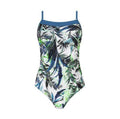 Amoena Modern Jungle One-Piece Swimsuit - Twilight Blue/Leafy Green - YesWellness.com