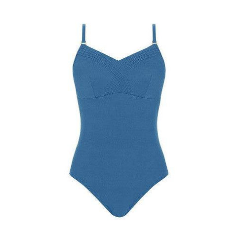 Amoena Zen Garden One-Piece Swimsuit - Twilight Blue - YesWellness.com