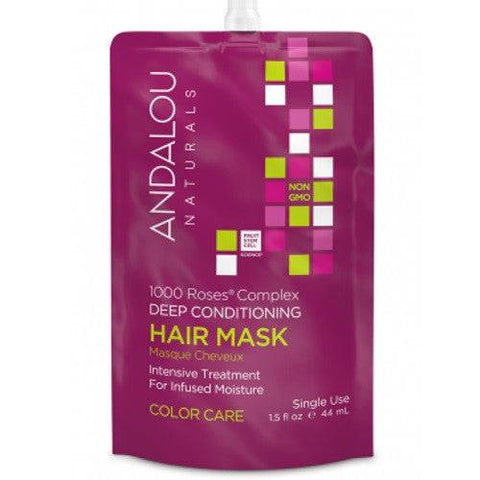 Andalou Naturals 1000 Roses Complex Color Care Deep Conditioning Hair Mask 44 ml - YesWellness.com