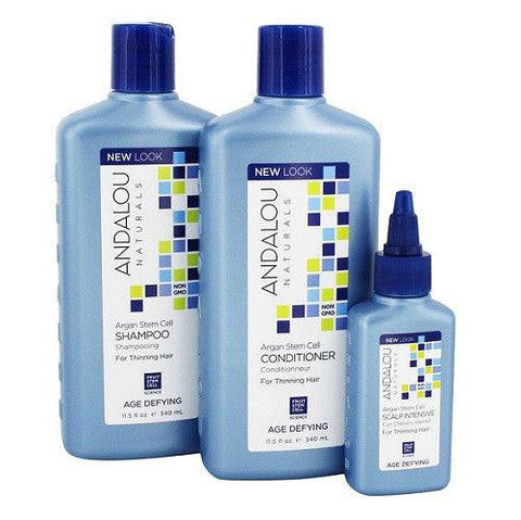 Andalou Naturals Age Defying Hair Treatment System 3 Piece Kit - YesWellness.com