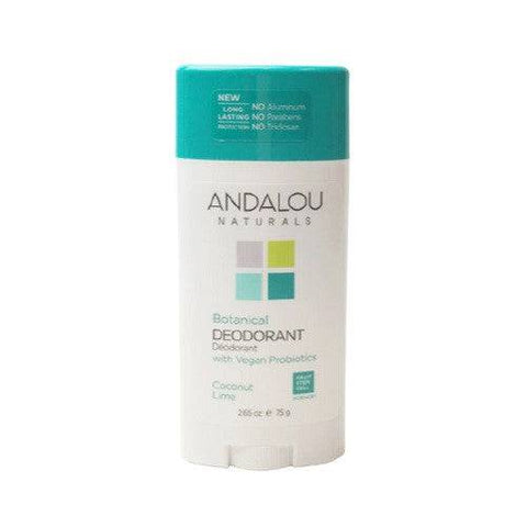 Andalou Naturals Botanical Deodorant - Coconut Lime 75g - YesWellness.com