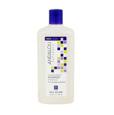 Andalou Naturals Full Volume Lavender & Biotin Shampoo 340mL - YesWellness.com