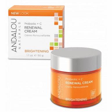 Andalou Naturals Probiotic + C Renewal Cream 50 ml - YesWellness.com