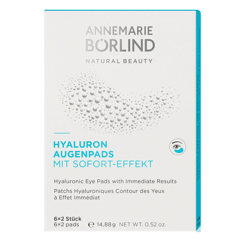 Annemarie Borlind Hyaluronic Eye Pads with Immediate Results 6x2 Pads - YesWellness.com