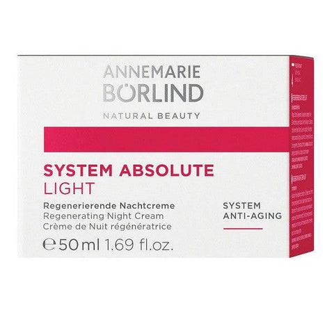 Annemarie Borlind System Absolute Light Anti-Aging Regenerating Night Cream Light 50 mL - YesWellness.com