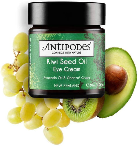 Antipodes Kiwi Seed Oil Eye Cream 30mL - YesWellness.com