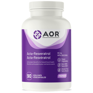 Expires January 2026 Clearance AOR Acta-Resveratrol 80mg 90 Vegi-Caps