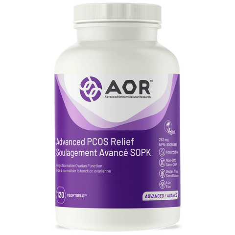 Expires July 2024 Clearance AOR Advanced PCOS Relief 282mg 120 Capsules - YesWellness.com