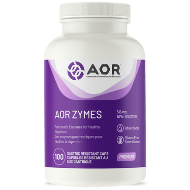 Expires May 2024 Clearance AOR - AOR Zymes 516mg 100 Gastric Resistant Caps - YesWellness.com