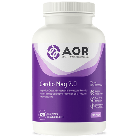 Expires February 2026 Clearance AOR Cardio Mag 2.0 770mg 120 Vegi-Caps