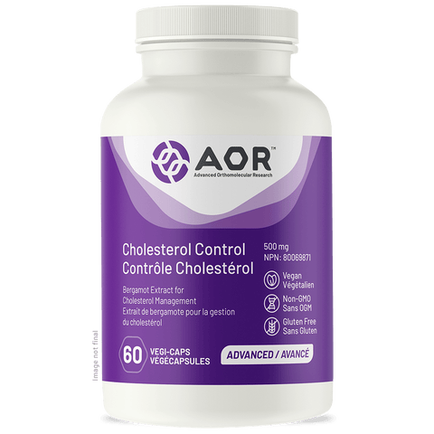 AOR Cholesterol Control 500mg 60 Vegi-Caps - YesWellness.com