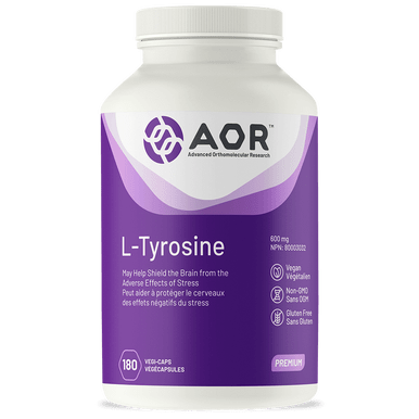 AOR L-Tyrosine - 180 veg capsules - YesWellness.com