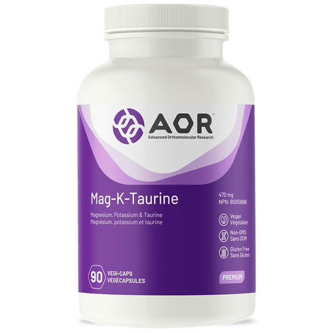 AOR Mag-K-Taurine - 90 veg capsules - YesWellness.com