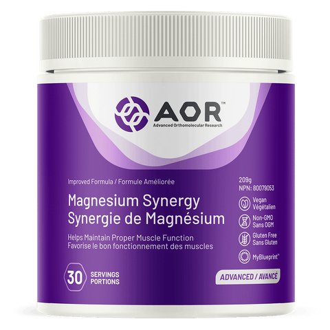 AOR Magnesium Synergy 209g 30 Servings - YesWellness.com