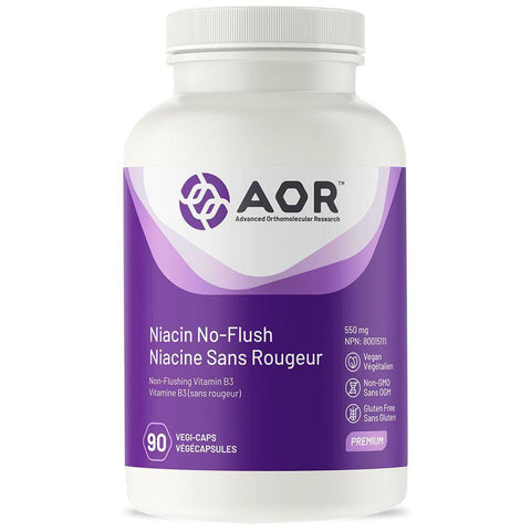 Expires February 2026 Clearance AOR Niacin No-Flush 550mg 90 Vegi Caps