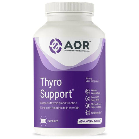 Expires April 2026 Clearance AOR Thyro Support 518mg 180 Vegi-Caps