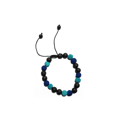 AtlanTick Lava Bead Bracelet Ticklets Blue - YesWellness.com