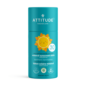 Attitude Baby & Kids Mineral Sunscreen Face Stick Unscented SPF 30 85g - YesWellness.com
