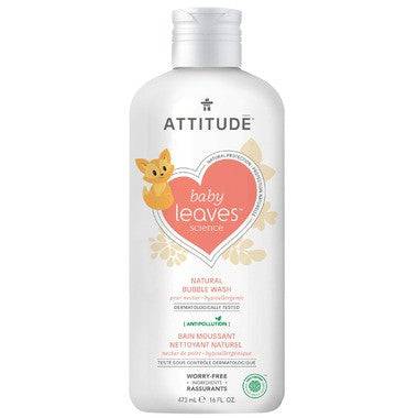 Attitude Baby Leaves Bubble Wash Pear Nectar 473 ml - YesWellness.com