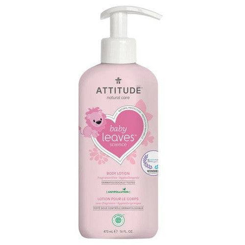 Attitude Baby Leaves Natural Body Lotion - Fragrance-Free 473mL - YesWellness.com