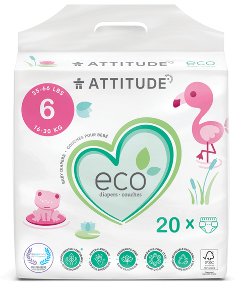 Attitude Biodegradable Baby Diapers - YesWellness.com