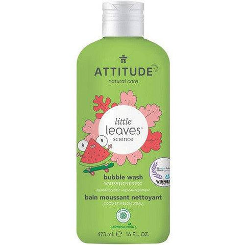 Attitude Little Leaves Bubble Wash Watermelon & Coco 473 ml - YesWellness.com
