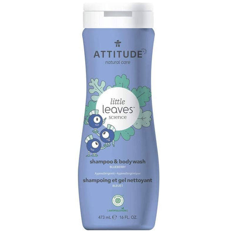 Attitude Little Leaves Shampoo & Body Wash Blueberry 473mL - YesWellness.com