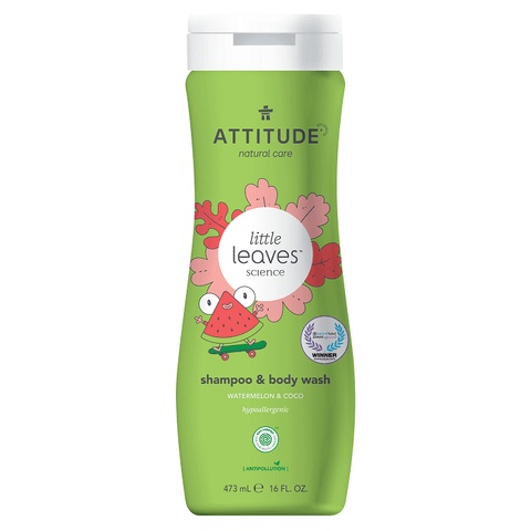 Attitude Little Leaves Shampoo & Body Wash - Watermelon & Coco 473 ml - YesWellness.com